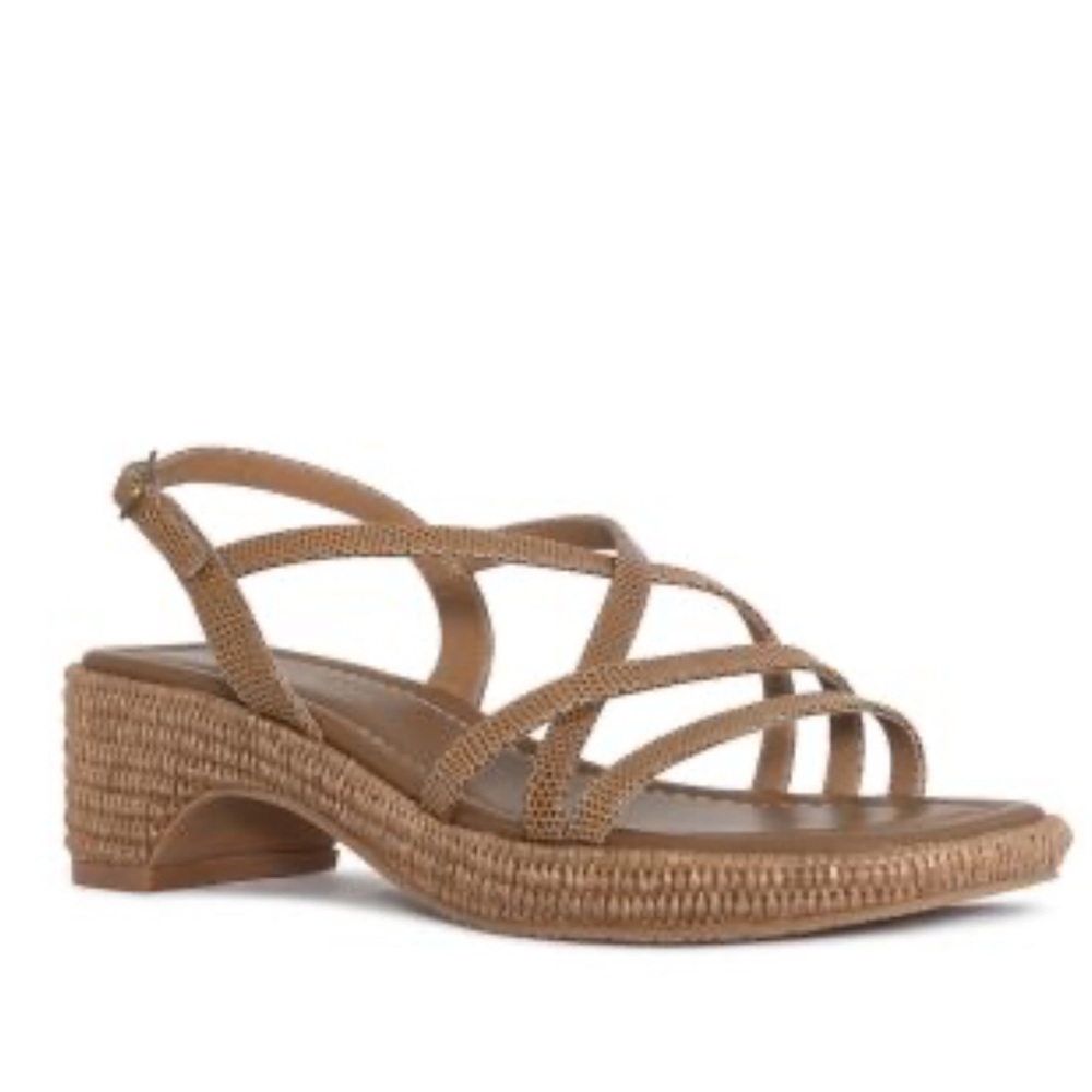 Donald Pilner Slip on Strappy Espadrilles.